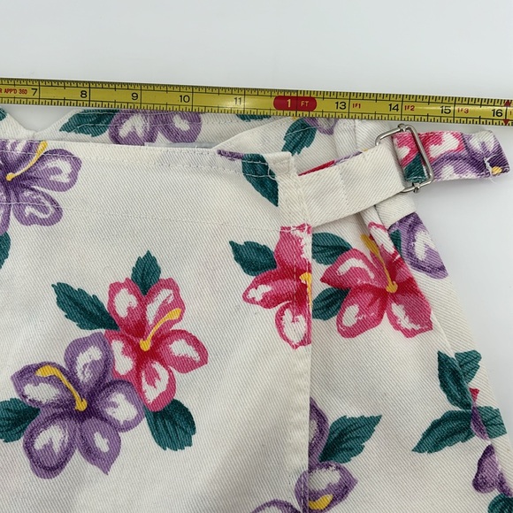 Vintage 90’s sostanza floral hibiscus print skort - Picture 5 of 9